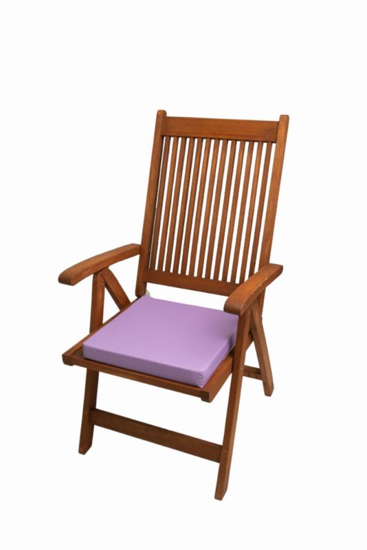 Poduszka na krzesło ogrodowe, Setgarden, 40x40x4cm Fioletowa poduszki na siedzisko do użytku wewnątrz i na zewnątrz, 4szt