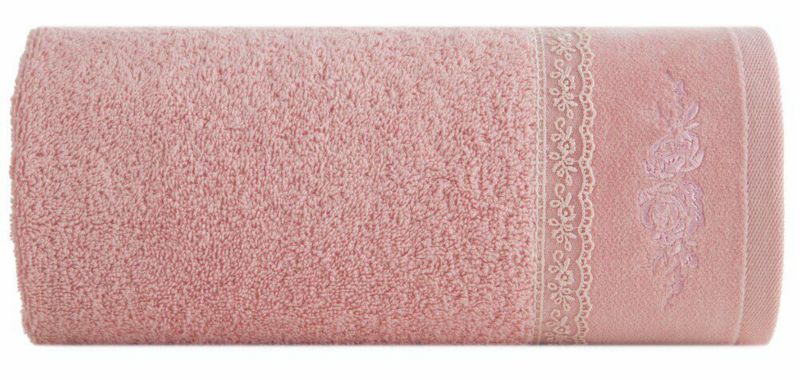 Ręcznik Kąpielowy Sisi EUROFIRANY 70X140 Cm Różowy 1 szt.