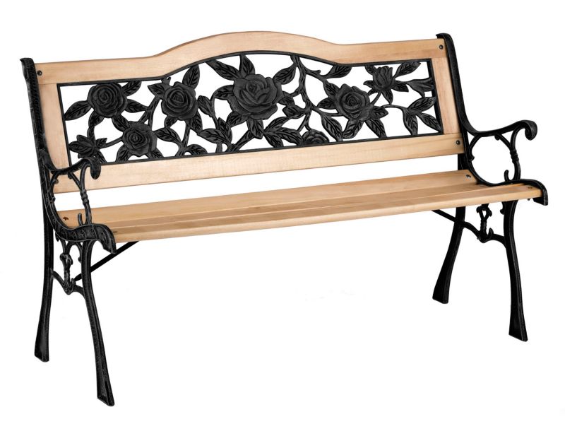 Ławka parkowa ogrodowa Sofotel 123,5cm drewniana z oparciem 1sz.