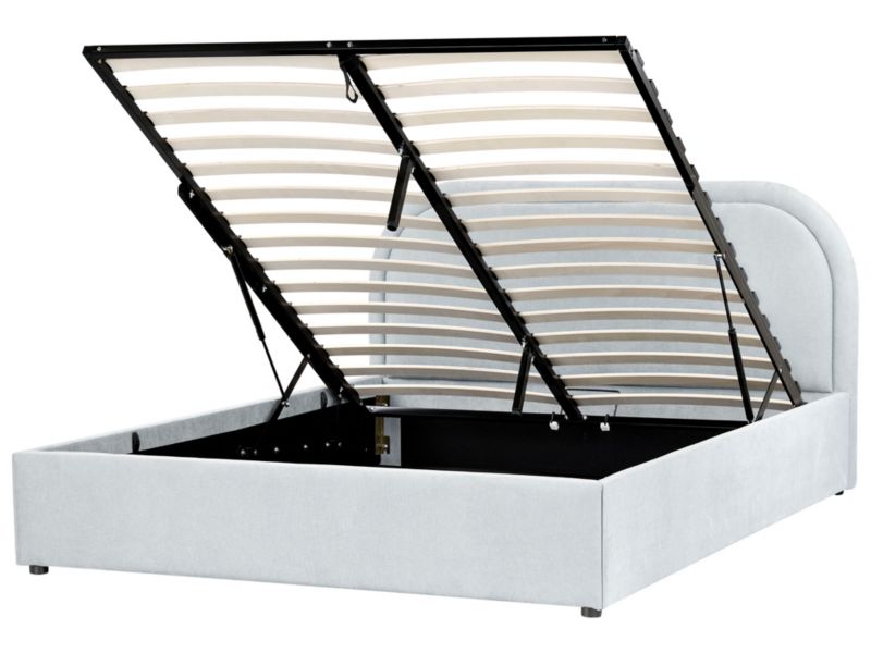 Łóżko z pojemnikiem Quillien 140 x 200 cm Błękitny 1 szt.