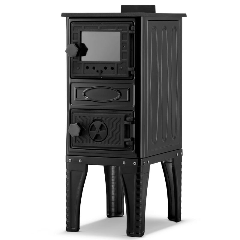 Piec SIGMA 304G wolnostojący kominek koza żeliwny SIGMA z fajerką 9kW wysoka 1 szt.