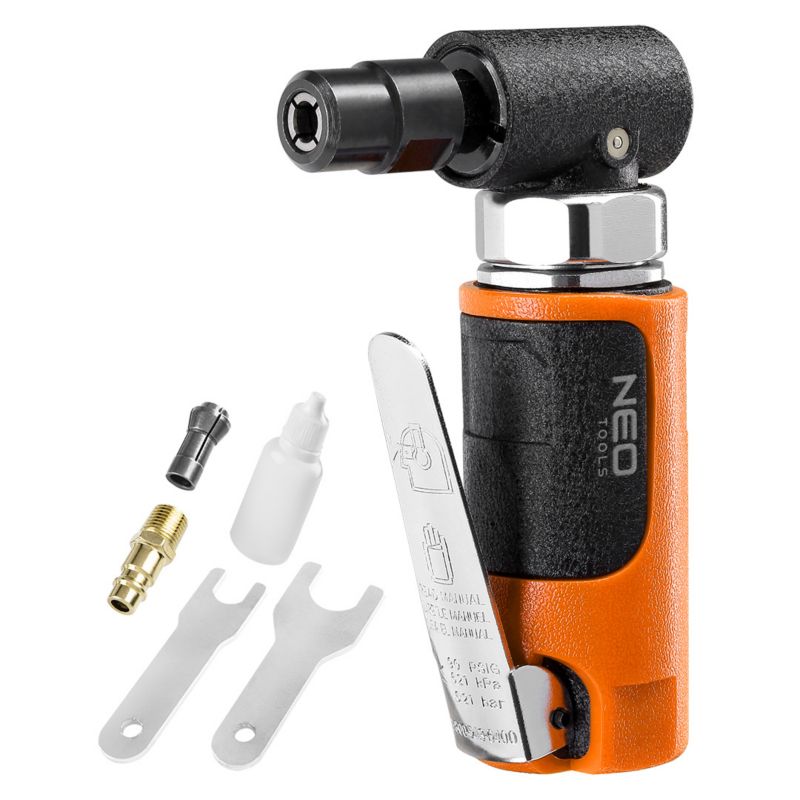 Szlifierka kątowa pneumatyczna NEO TOOLS 1/4" 1/8" 6 mm/3mm, 20 000 rpm 1 szt