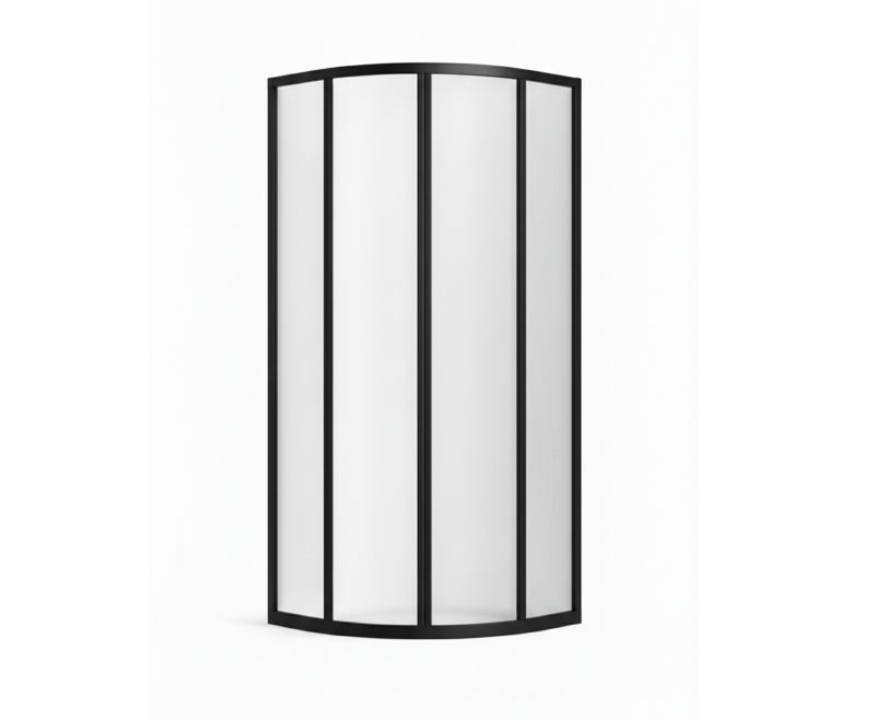 Półokrągła kabina prysznicowa Ravak Supernova SKCP4 90x90 szkło grape czarna 1 szt