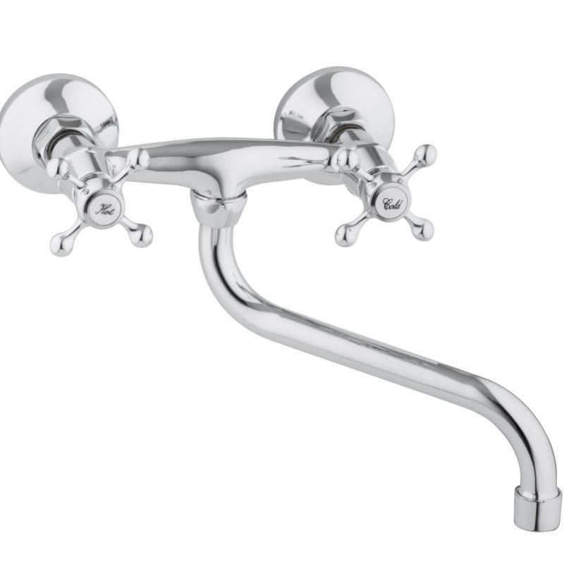 Bateria Kuchenna RAPA - YOKA HOME Ścienna Kran Obrotowy Retro Długa - 1 szt.