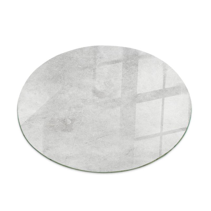 Blat Szklany ArtPrintCave fi50 cm Tekstura betonowa z rysami Stolik Kawowy Do Salonu Loft DIY 1 szt.