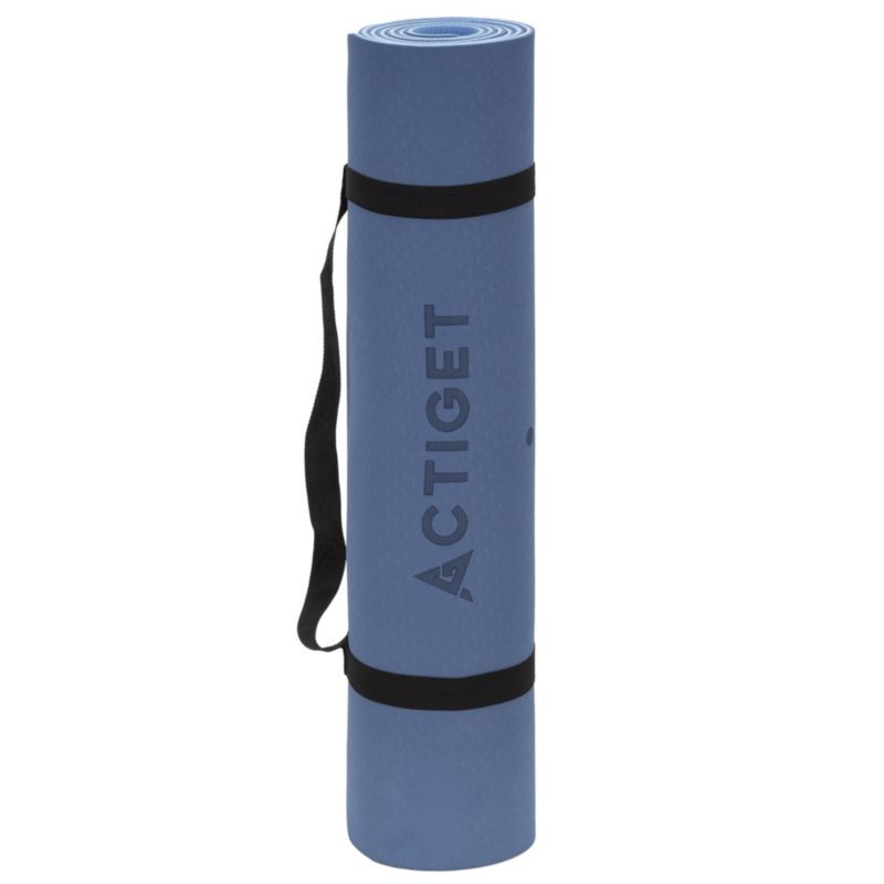 Mata do ćwiczeń Actiget antypoślizgowa 183x61 cm TPU z uchwytem niebieska 1 szt.