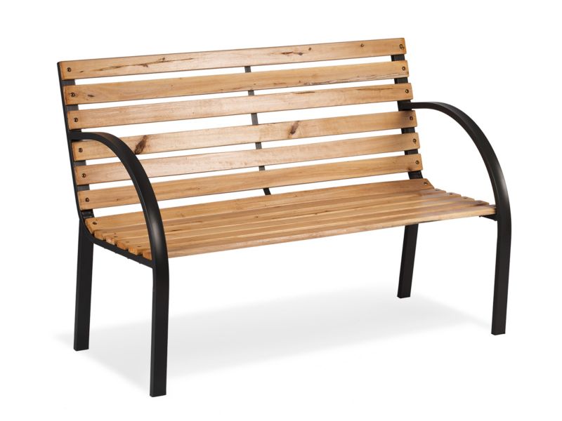 Ławka parkowa ogrodowa Sofotel 117,5cm drewniana z oparciem 1sz.