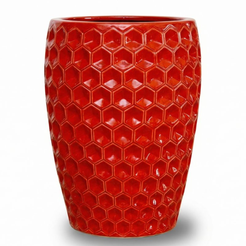 Doniczka ceramiczna Provencelia VERSAILLES szkliwiona mrozoodporna 38 x 54 cm Czerwony 1szt