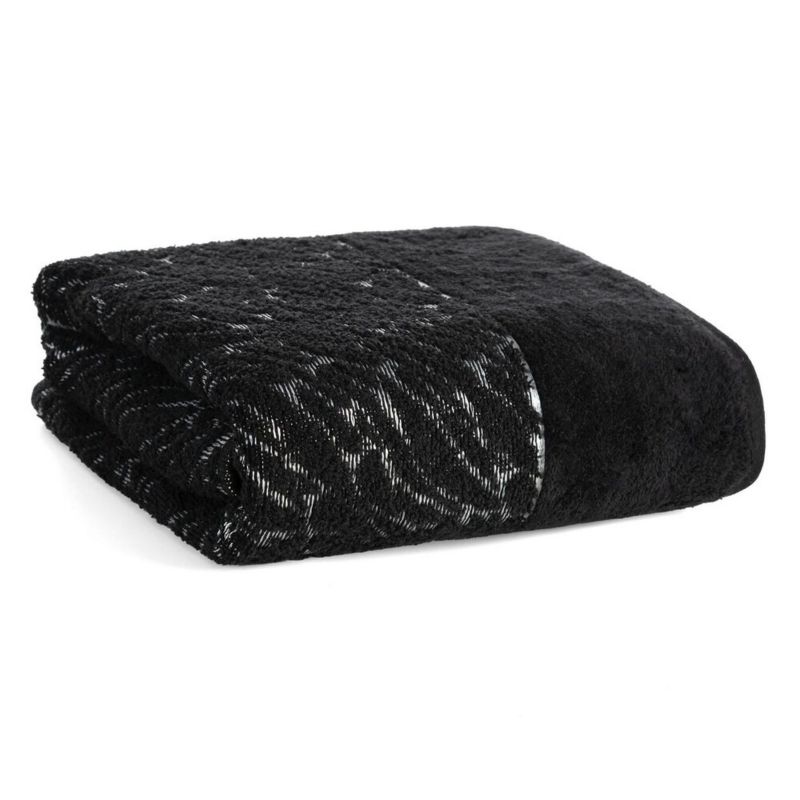 Ręcznik Nola Eurofirany Bawełniany Czarny 70X140 Cm 1 Szt.