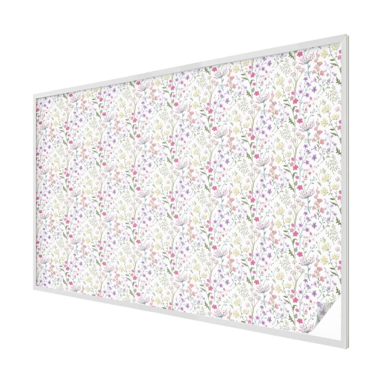 Witraż Samoprzylepny Wallfluent 200x146 cm Stylowa Dekoracja Okna Kwiatowy wzór roślinny 1 rol.