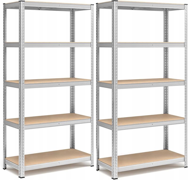 Regał Magazynowy Hardmaister Metalowy Garażowy do garażu Biura 180x90x30cm 875kg 2 szt