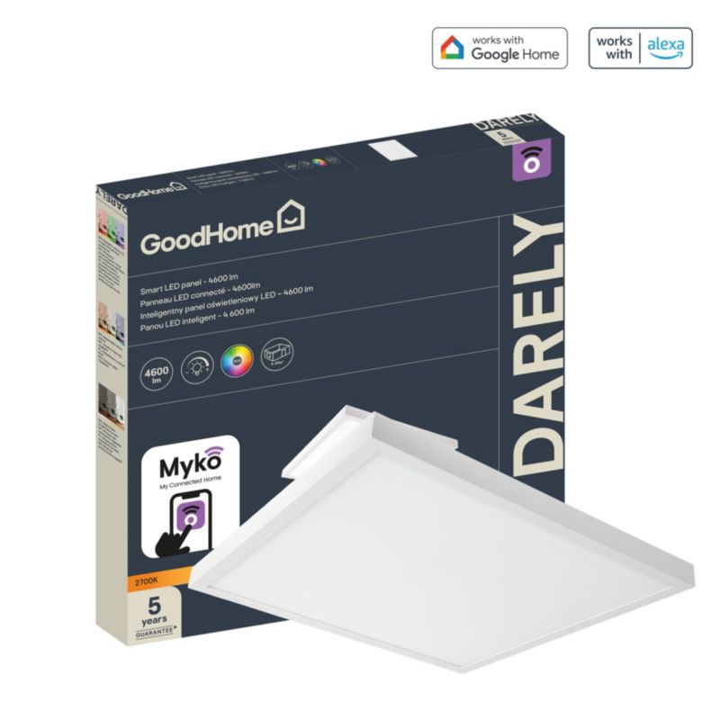 Panel LED GoodHome Myko Smart 4600 lm 60 X 60 cm