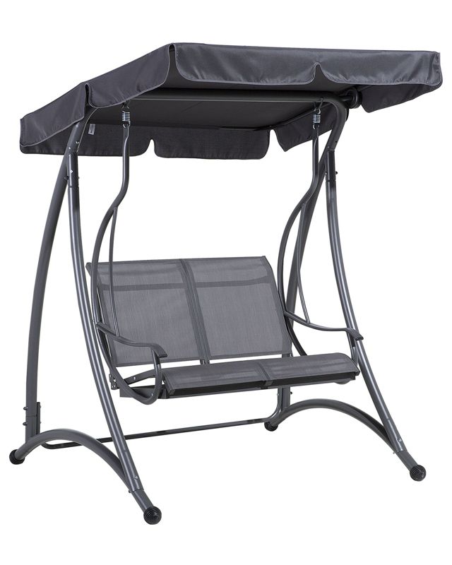 Huśtawka ogrodowa Tesero Metal Szary 1 szt.