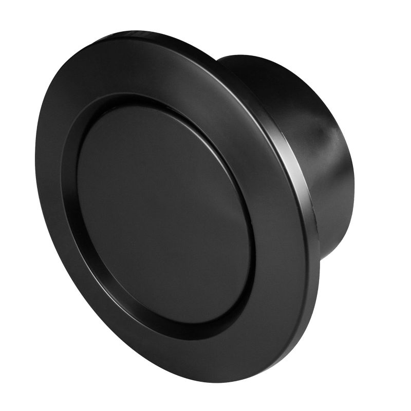 Anemostat wywiewny fi 125 mm czarny