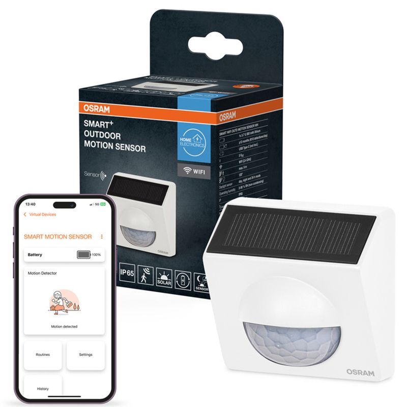 Inteligentny Czujnik Ruchu Osram Zewnętrzny Biały Smart WiFi 1 szt.