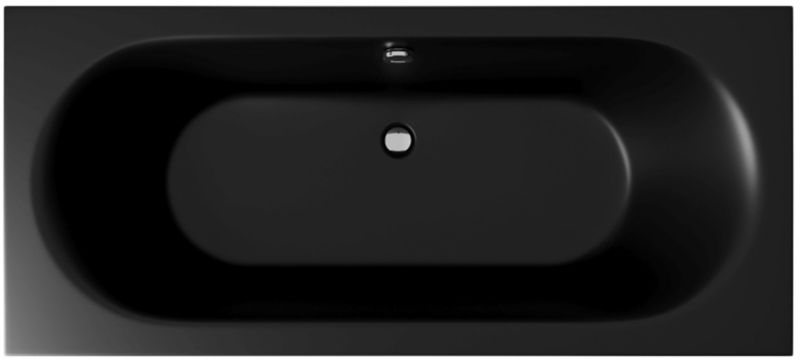 Wanna Excellent Oceana Slim prostokątna 180x80 cm akrylowa czarny mat 1 szt.