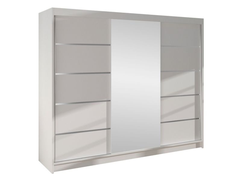 Szafa MIRJAN 24 z drzwiami przesuwnymi Derby VI biały 1 szt.