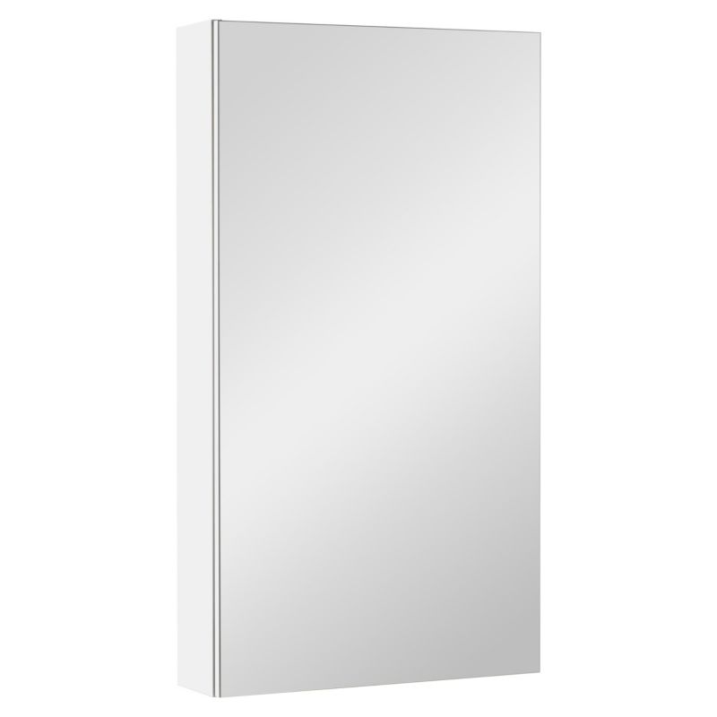 Szafka łazienkowa z lustrem MyFurni, 50 cm, biała matowa, wisząca, lustrzana, 1 szt.