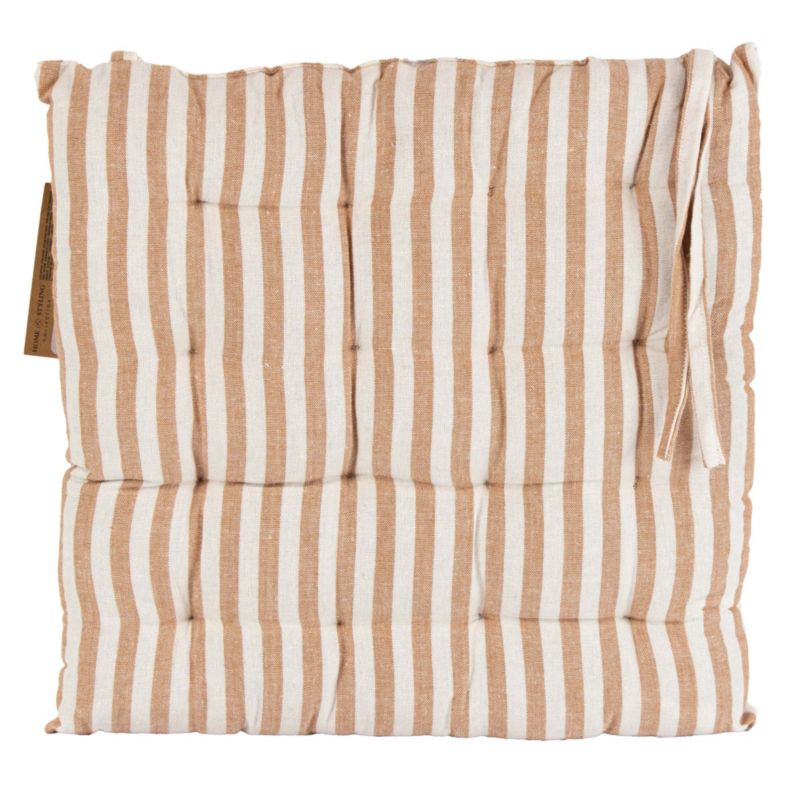 Poduszka EDANTI Na Krzesło Ogrodowe Do Domu 40x40 cm Jasnobrązowe 1 szt.