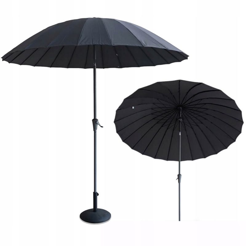 Parasol Ogrodowy Focus Garden Na Taras Duży Składany Phuket 280 Cm Grey - Wzmacniany 1 Szt