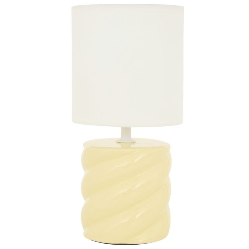 Lampka nocna Noly Atmosphera żółta ceramiczna 27x13 cm 1 szt.