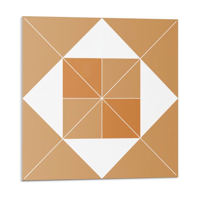 Kafelki samoprzylepne Wallfluent 20x20 cm Kształty w harmonijnych tonacjach 20 szt.