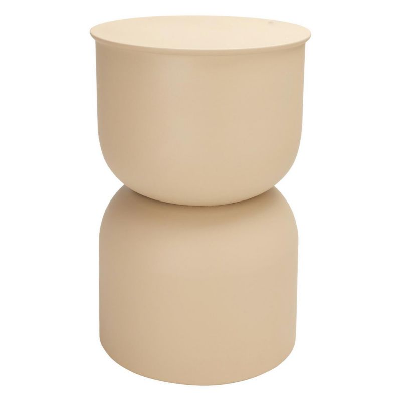 Stolik boczny Koopman piaskowy o nowoczesnym kształcie 46x31 cm 1 szt.