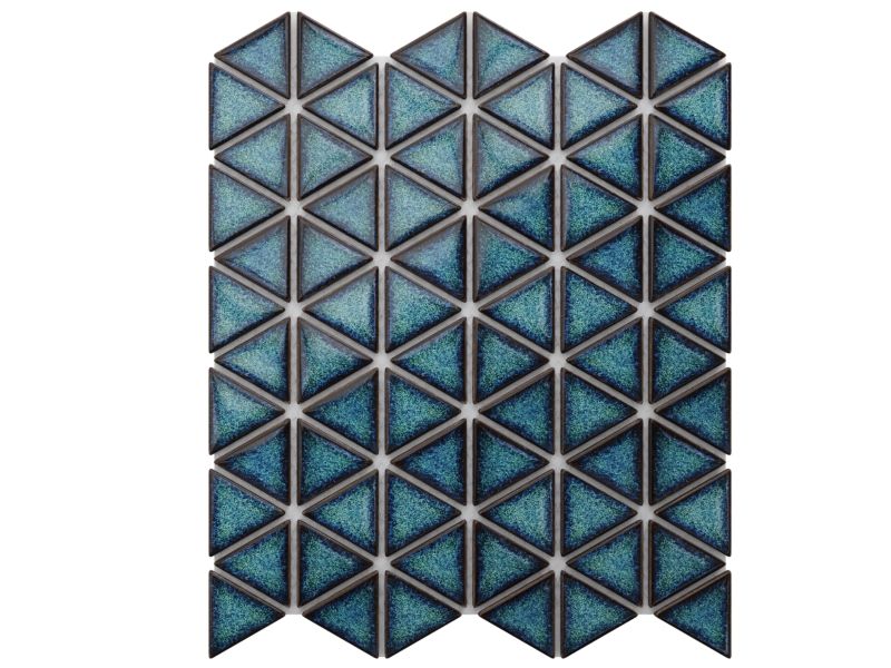 Mozaika ceramiczna Ilcom Triangle Blanket Atlantic blue niebieska 26.3 x 30.3 cm 1 szt.