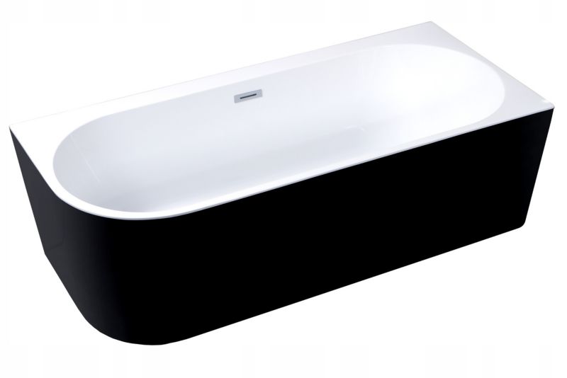 Wanna wolnostojąca Corciano Crete Prawa Czarna 170x75 cm różne kolory korków 1szt.