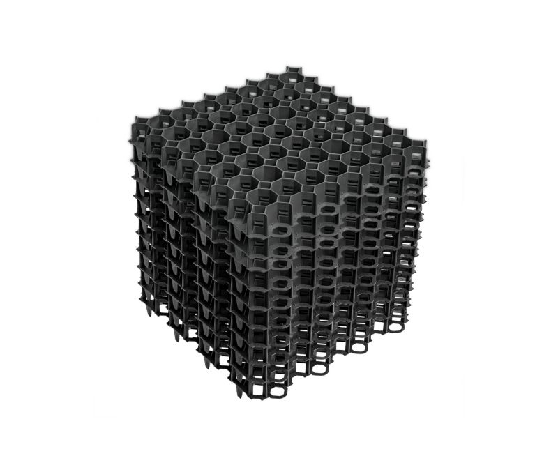 Kratka trawnikowa Stella Green 500x500x50 mm SG3 czarny 20 szt.