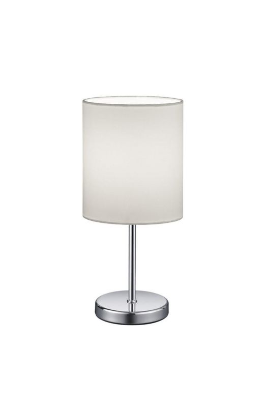 Lampa stołowa RL Jerry srebrno-biała 1 x E14 x 40W IP20 wym: 28.5 x 13 x 13 cm tkanina - 1 szt.