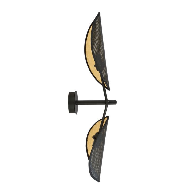 Kinkiet ścienny Emibig Vene czarno-złoty 2 x E14 x 10W IP20 wym: 67 x 12 cm - 1 szt.