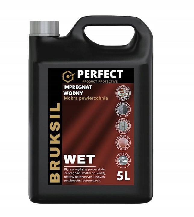 Impregnat do kostki brukowej Bruksil Wet 5 L mokra kostka beton bruk 1szt.