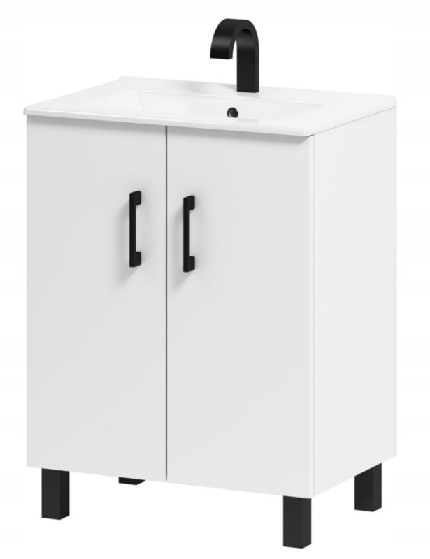 Szafka łazienkowa ADK Meble pod umywalkę Viki 60 biała 1 szt.