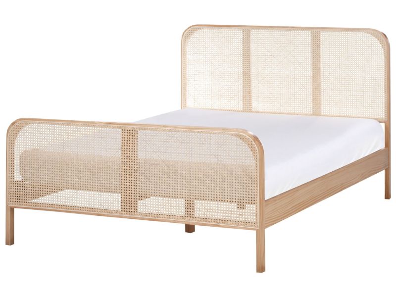 Łóżko Drewno sosnowe Gonfaron 140 x 200 cm Jasnobrązowy 1 szt.