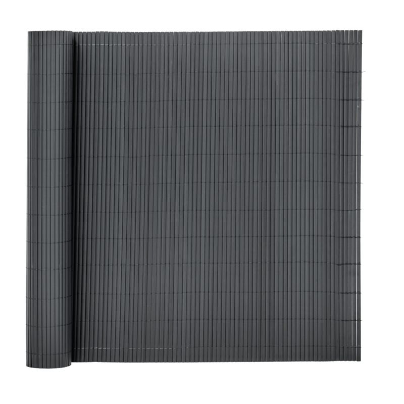 Osłona Springos PVC maskująca 500x100 cm mata na balkon, taras, ogrodzenie, ciemnoszara 1 szt.