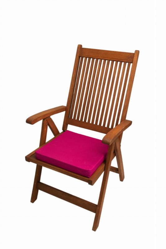 Poduszka na krzesło ogrodowe, Setgarden, 40x40x4cm Różowa poduszki na siedzisko do użytku wewnątrz i na zewnątrz, 1szt