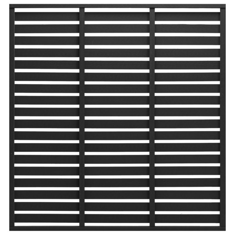 Ogrodzenie żaluzjowe vidaxl 180 x 180 cm 318111 czarny 1 szt