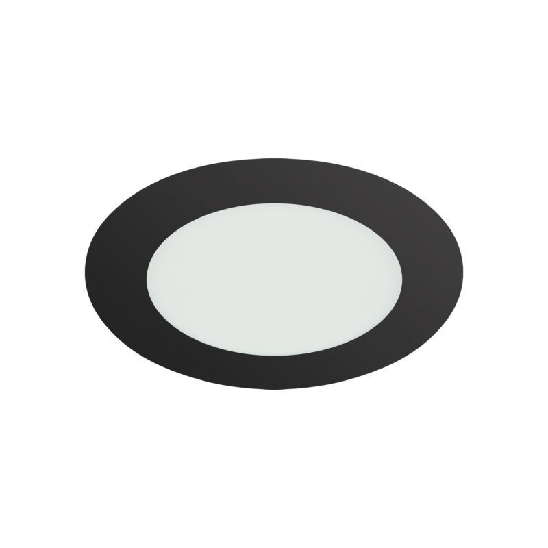 Lampa sufitowa panel LED STRUHM WAFEL LED C 9W BLACK CCT okrągła wpuszczana szczelna czarna moc 9W regul. barwy światła - 1 szt.