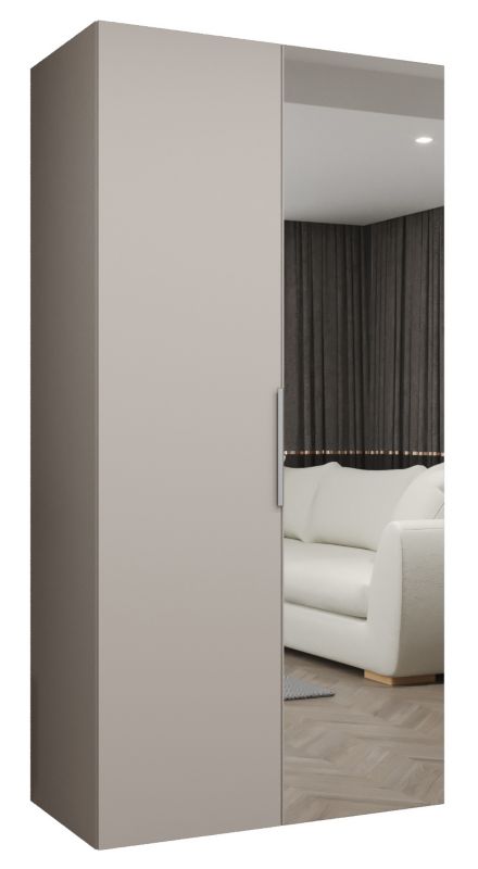 Szafa uchylna Abiks MARBELLA 2 100 wys 202 cm Kaszmir + Kaszmir 1 szt