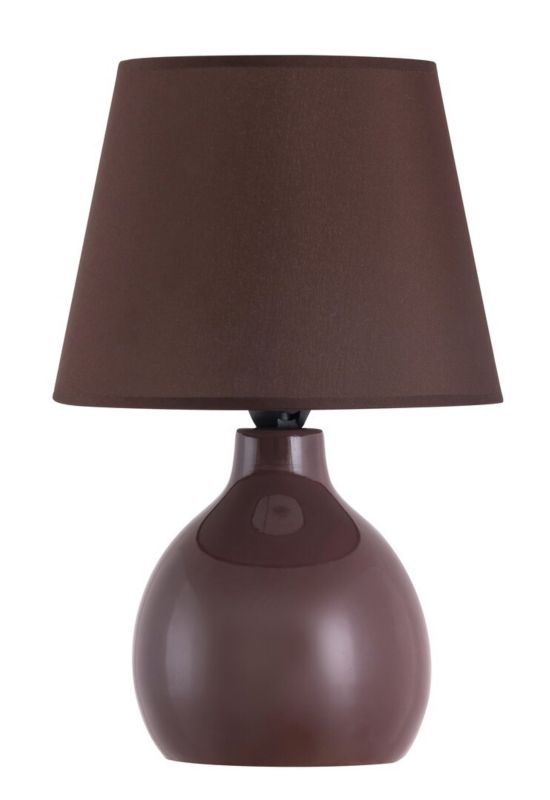 Lampka stołowa Rabalux Ingrid brązowa 1 x E14 x 40W IP20 wym: 28 x 17 x 17 cm ceramika - 1 szt.