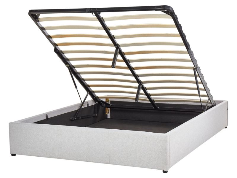 Łóżko Dinan 140 x 200 cm Jasnoszary 1 szt.