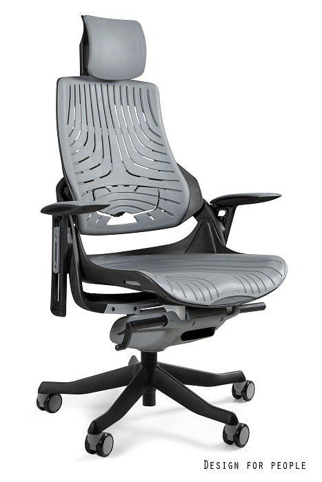 Fotel Unique biurowy WAU czarny/szary elastomer 1 szt