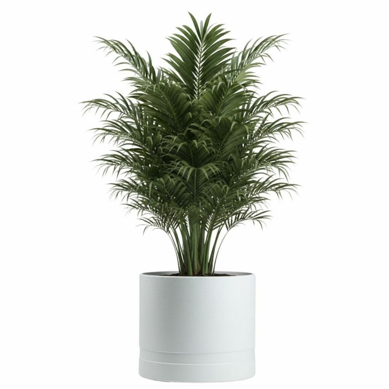 Doniczka ogrodowa LUNA WALEC HowHomely biała plastikowa h37,8x43,3 cm 1 szt.