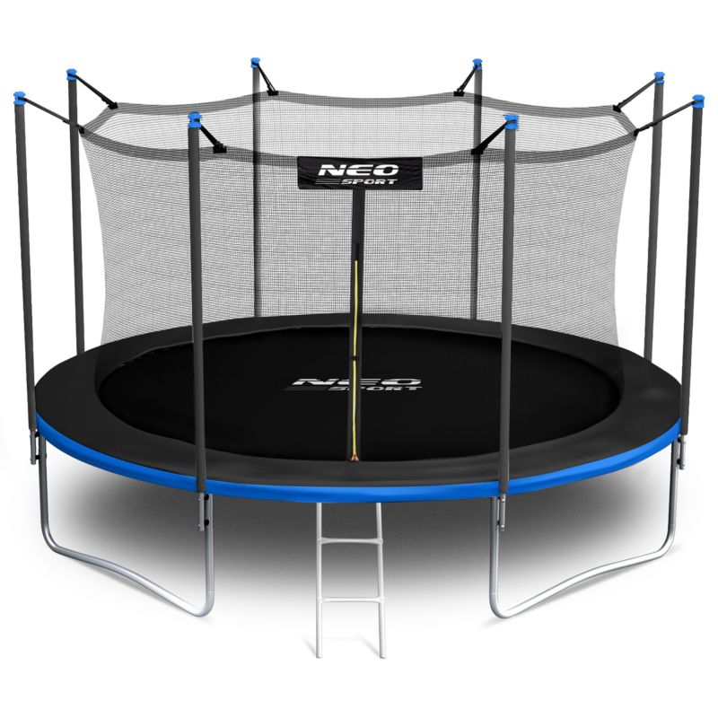 Trampolina ogrodowa Neo-Sport z siatką wewnętrzną 404cm 13ft z drabinką dla dzieci 1szt.