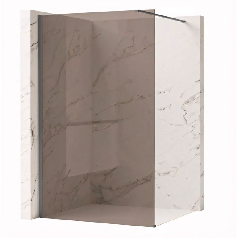 Ścianka Prysznicowa Rea Flexi Brown 100 Tytan 100x195cm 1szt