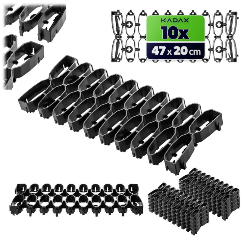 Kratka Trawnikowa KADAX Pod Robota Koszącego Idealna Na Łuki 47 cm Zestaw Czarny 10 szt.