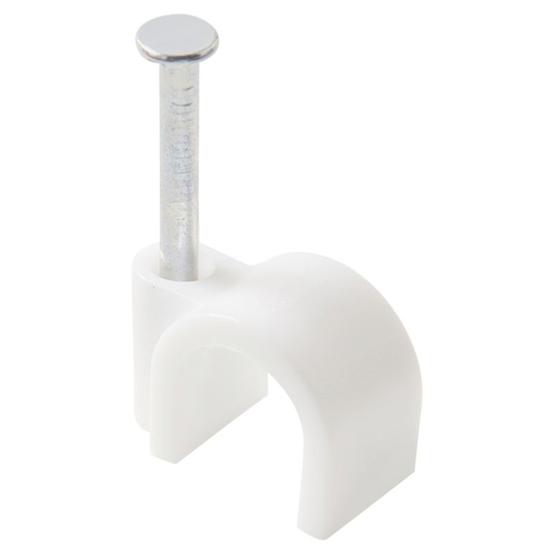 Uchwyty kablowe okrągłe Diall 6-12 mm białe 250 szt.