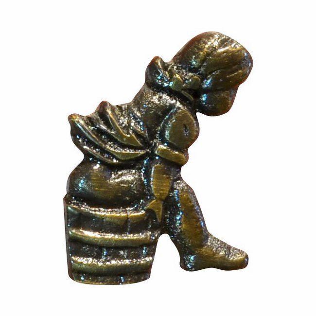 Oznaczenie WC damskie patyna