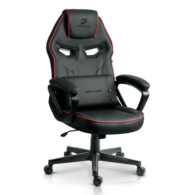 Fotel gamingowy Sofotel Furon obrotowy krzesło gracza biurowy kubełkowy czarno-czerwony 1szt.